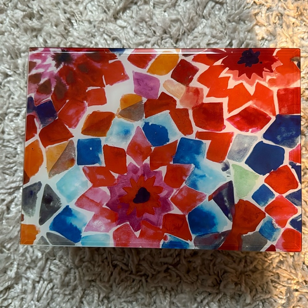 Jewelry Box glass multicolor.